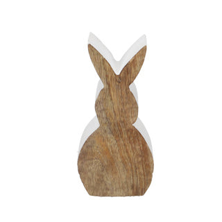 Kein Markenhase Holz weiß 18 cm | 6 Stück