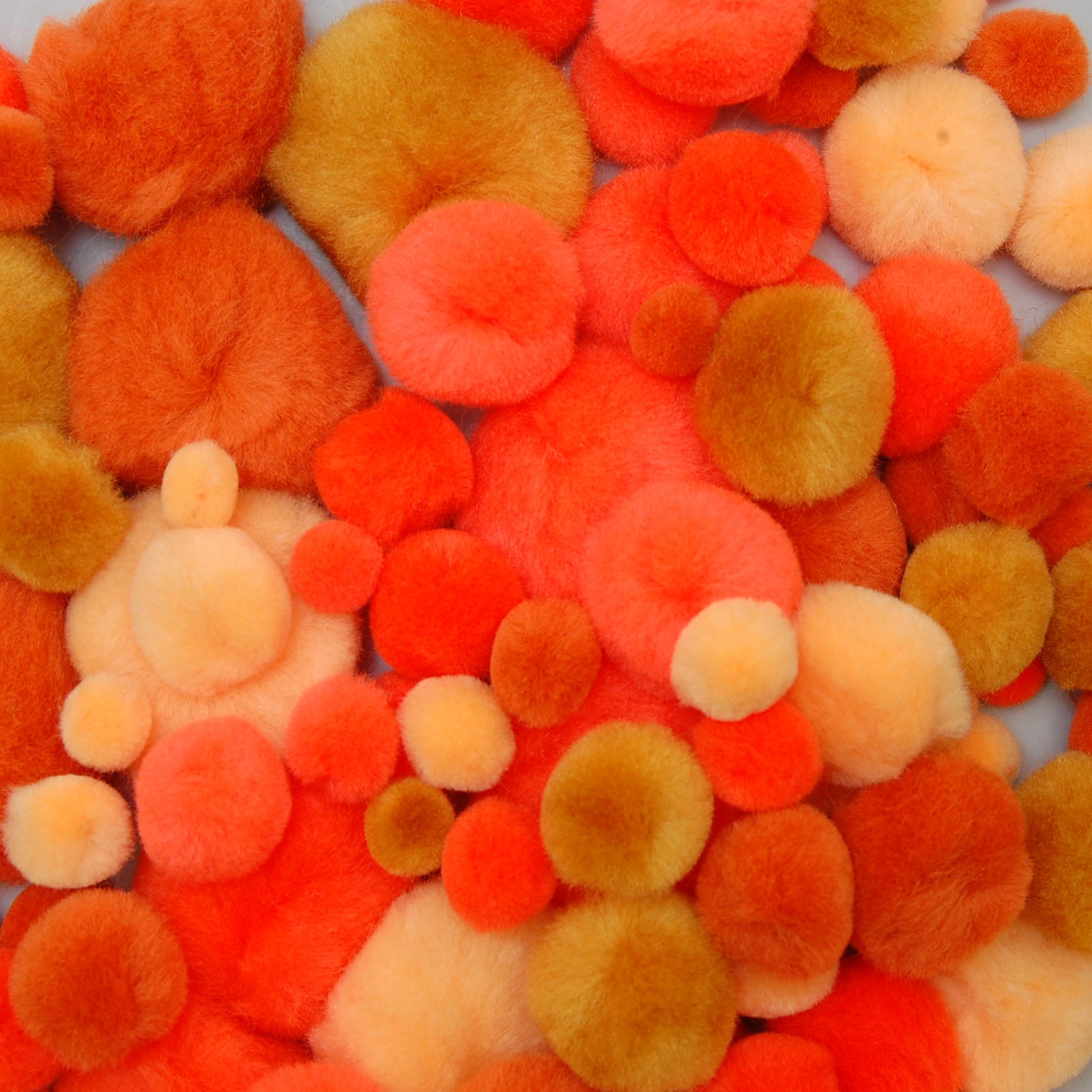 Vaessen creative • Pompons 10-40 mm 100 Stück orange