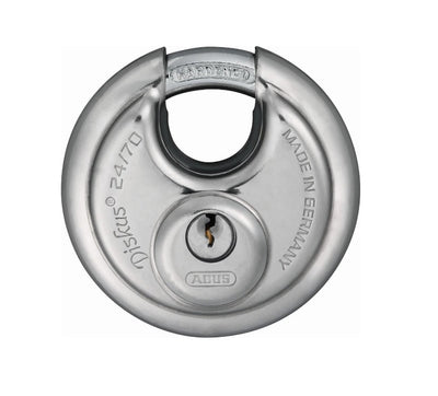 Abus Discus 24 70 Vorhängeschloss - Silber, Schlüsselanhänger, 7cm