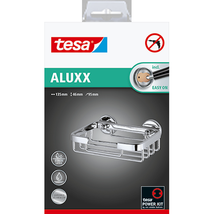 Tesa 1066808 - aluxx Seifenkorb | 2 Stk