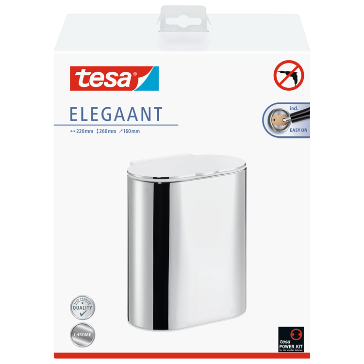 Tesa 1066812 – eleganter Kosmetikabfallbehälter | 1 Stk