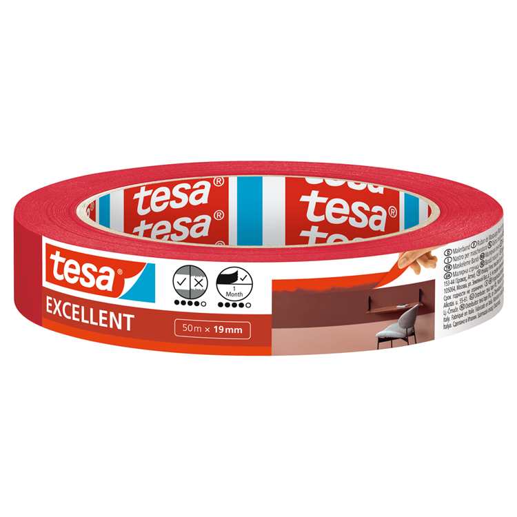 Tesa 1067554 – Malerband Excellent 50 Meter 19 mm | 16 Stück