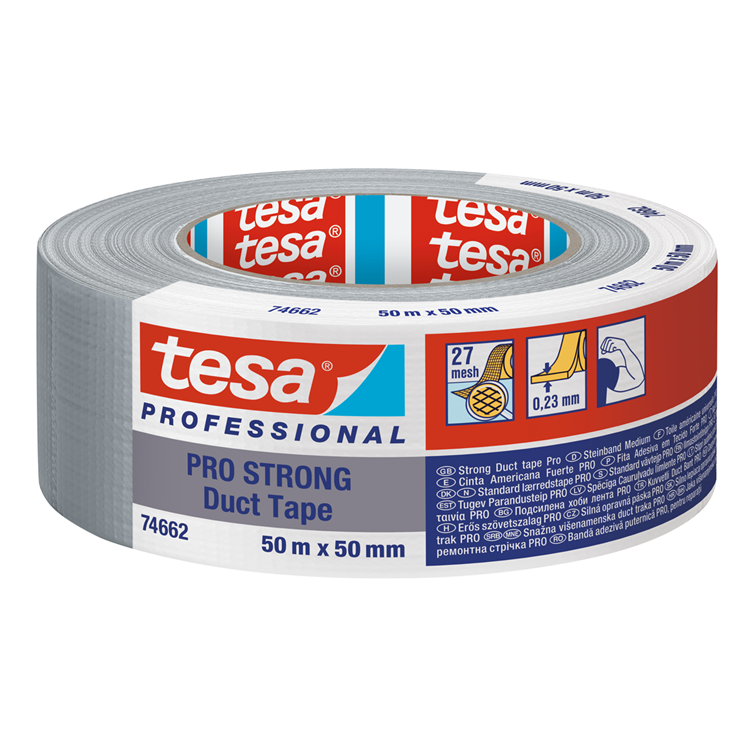 Tesa Professional 1067939 – Tesa Klebeband Pro-Strong Grau 50 m x 50 mm | 6 Stück