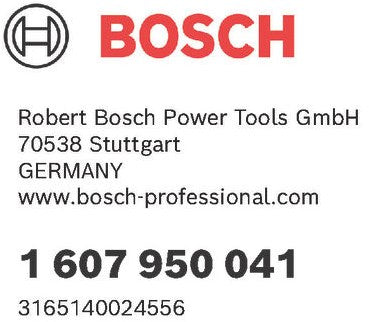 Bosch Zubehör Ersatzschlüssel für Zahnkranzbohrfutter S3, A, 110 mm, 50 mm, 4 mm, 8 mm 1. - 1607950041
