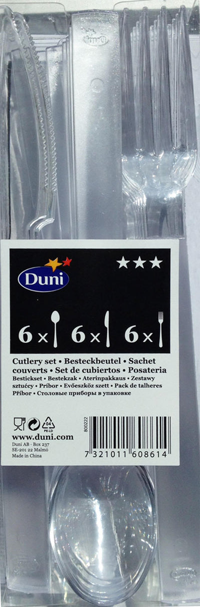 Besteckset Libra (6x Messer, 6x Gabel, 6x Löffel) | 5 Stück