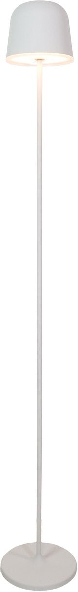 Eglo maniera-l Stehleuchte für drinnen und draußen – wiederaufladbar (bis zu 47 Stunden Licht) – 140 cm – grauweiß – kabellos – dimmbar