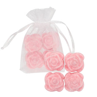 Bernsteinwürfel Roos Roos um 2,5 cm Organza Bag 4 Stücke