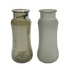 Vase Redondo Green und Matt Green Glass