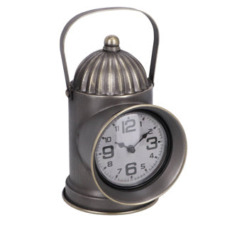 Uhr Laternen -Messing -Metall 13,5x19x26,5 cm
