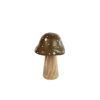 Keine Marke Skulptur Pilz Peter Mango 9x8x13cm | 4 Stück