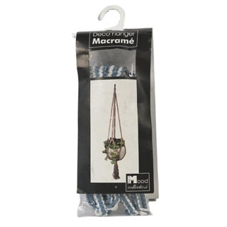 In der Stimmungssammlung Pot Halter Blue Makrame 110 cm