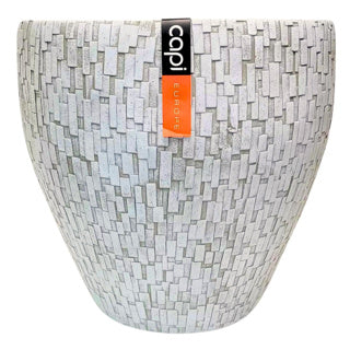 Blumentöpfe weiß 39 cm Set 2 Capi Europa