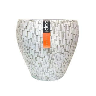 Blumentöpfe weiß 39 cm Set 2 Capi Europa