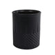 Teelichthalter Diamond Matte Schwarzes Glas 9x9x10,5 cm