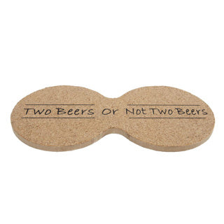 Untersetzer zwei Biere S4 Cork 19x9.5x0,6 cm