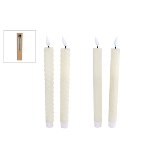Candle LED bewegte Licht mit Timer Elfenbein 2 Teilen