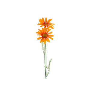Kunstblume Daisy Orange Seide 56 cm