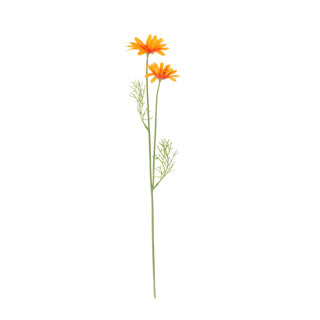 Kunstblume Daisy Orange Seide 56 cm