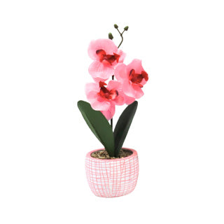 Kunst Orchidee in Topf 28 cm 6 Assorti