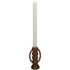 Candlestick Fine Irenware Brown 7.4x5.5x13.7cm