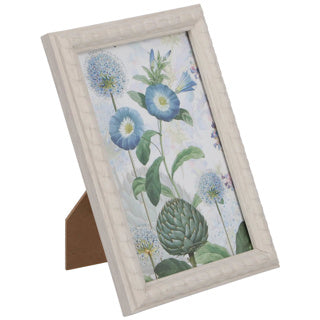 Fotorahmen aus weißem Holz 15x10x1,5 cm