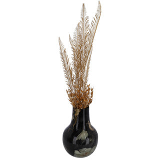 Vase -Pigeon L Black Metal 22x22x30 cm