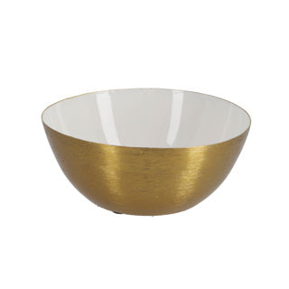 Candlestick Madras Bowl Weiß 14 cm Metall