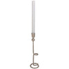 Candlestick Iron Beige 8x8x30cm