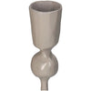 Candlestick Iron Beige 8x8x30cm