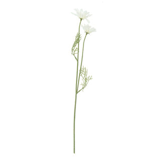 Kunstblume Daisy weiße Seide 56 cm
