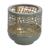 Relieflicht Heidis grünes Gold Metall 14x14x14cm