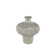 Vase Jodie S White Braun Earthw 25,5x23.5x29cm