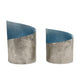 Andere Marken Teelichthalter 2 Stück Savy Blue Metal