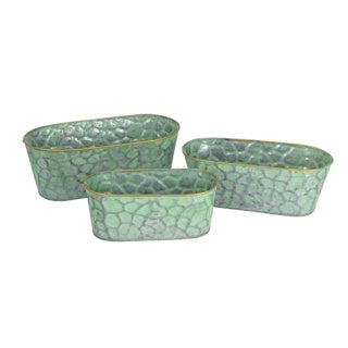 PTMD Flower Box Dianne Green Set von 3 3