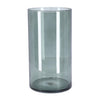 Vase Levi Zylinder dunkelgrau transport. H30 D16