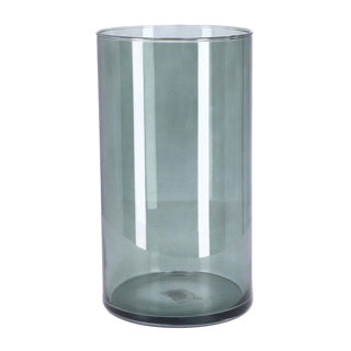 Vase Levi Zylinder dunkelgrau transport. H30 D16