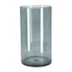 Vase Levi Zylinder dunkelgrau transport. H30 D16
