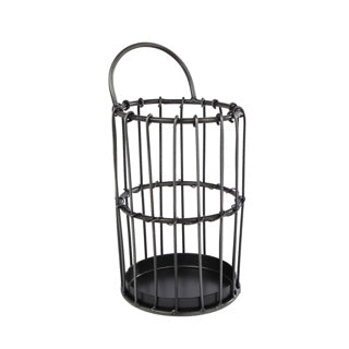 Aufbewahrungsfach Jill Grey Metal 8x8x17cm