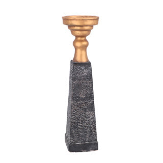 PTMD Candlestick Laya Gold-Schwarz 45 cm