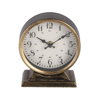Andere Marken Metal Clock Caroline 13x6.5x15 cm Gold