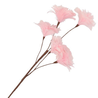 Kunstzweigfähre Blumen rosa 85 cm