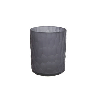 Teelichthalter Dex Matt Black Glass 9x9x11 cm