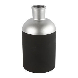Countryfield Flasche Vase Madelons schwarzer Silber 26 cm