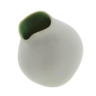 Vase Ceramic 9 cm weißes Grün
