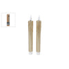 Candle LED Fernbedienung Gold Set 2