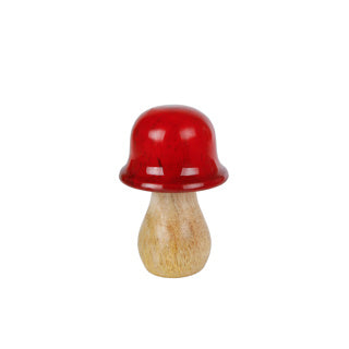 Skulptur -Pilz -Mango 6x6x10 cm