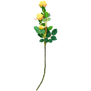 Künstliche Blume Rosenzweige gelb 76 cm