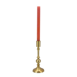 Candlestick Aluminium Gold 9x9x23,5 cm
