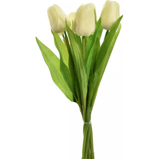 Tulp Bouquet 7 Stücke 36 cm Creme