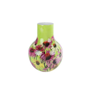 Vase Sun Hat Green Metall 22x22x30cm